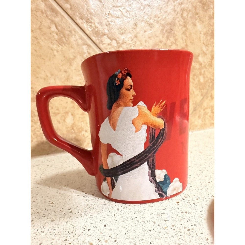Vintage Nescafe Clasico Veracruz Mexico Coffee Mug Red Collectible Cup